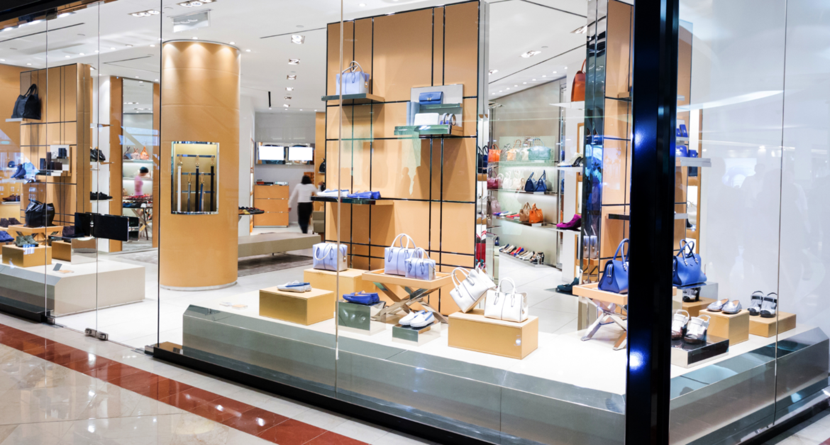 Window display of a retail store