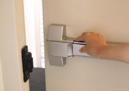 fire door push open