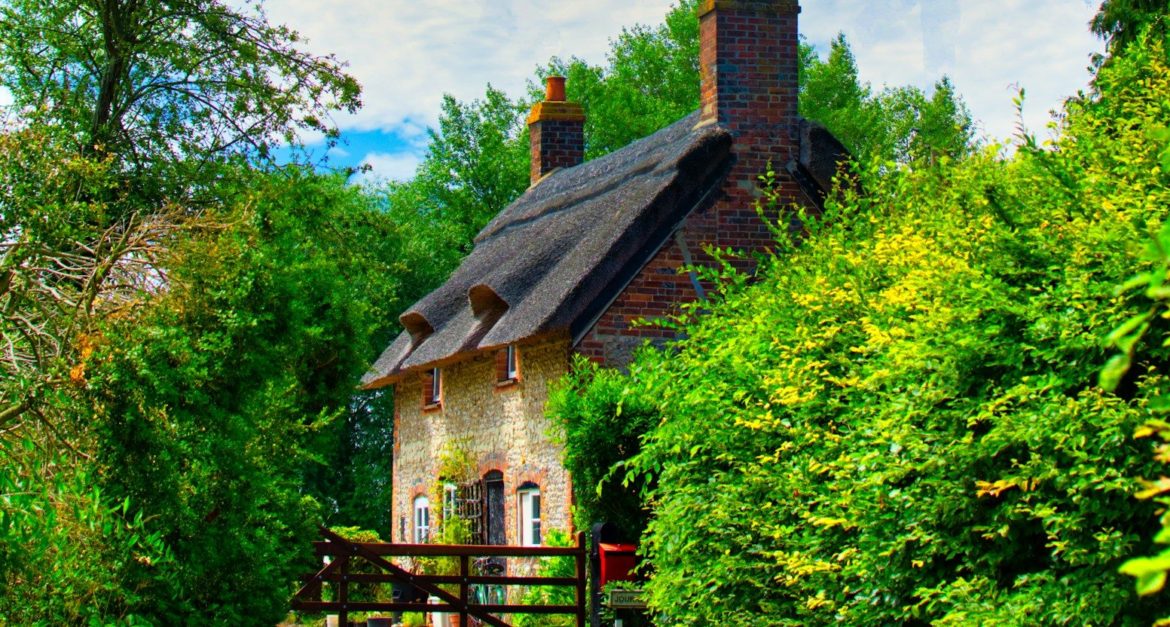 house with two chimneys